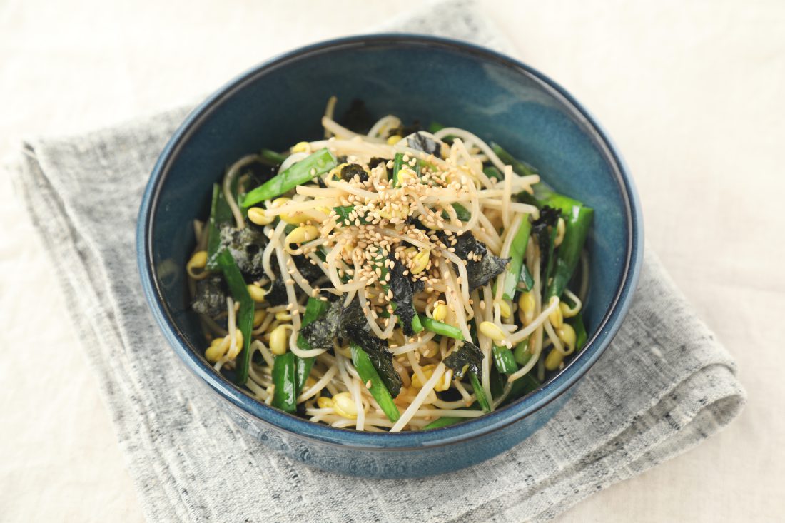 豆もやしの海苔ナムル